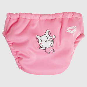 BAÑADOR PAÑAL BEBÉ FRIENDS AQUA NAPPY ROSADO - fondo #E8E8E8