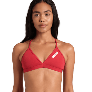TRAJE DE BAÑO MUJER ARENA TEAM SWIM TOP TIE BACK SOLID