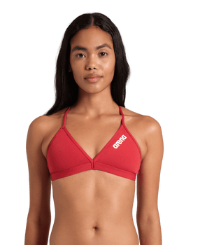 TRAJE DE BAÑO MUJER ARENA TEAM SWIM TOP TIE BACK SOLID