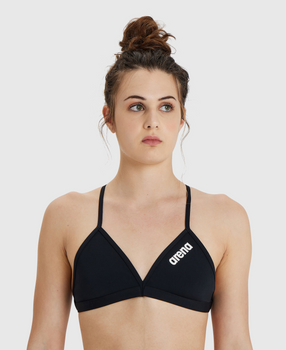 TRAJE DE BAÑO MUJER ARENA TEAM SWIM TOP TIE BACK SOLID - fondo #E8E8E8