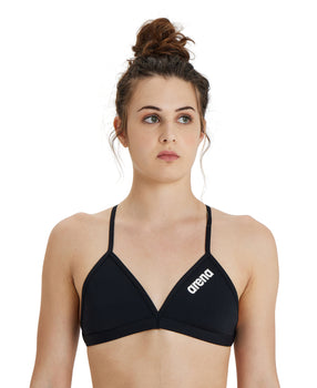 TRAJE DE BAÑO MUJER ARENA TEAM SWIM TOP TIE BACK SOLID
