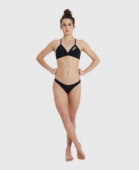 TRAJE DE BAÑO MUJER ARENA TEAM SWIM TOP TIE BACK SOLID - fondo #E8E8E8