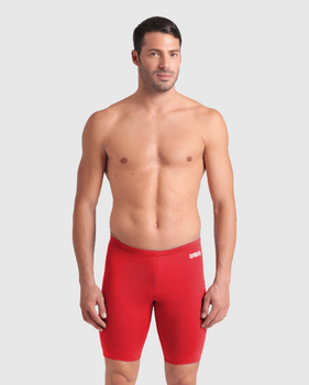 TRAJE DE BAÑO JAMMER TEAM SWIM SOLID RED WHITE - fondo #E8E8E8