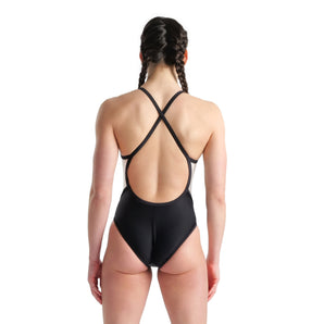 TRAJE DE BAÑO MUJER ARENA ICONS SWIMSUIT FAST BACK NEGRO