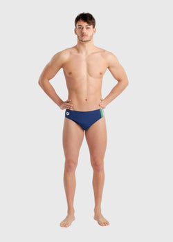 Traje De Baño Hombre Fin Graphic Brief Azul