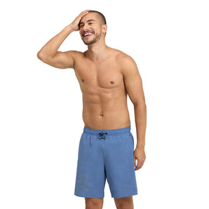 TRAJE DE BAÑO HOMBRE ARENA EVO BEACH BOXER LOGO AZUL