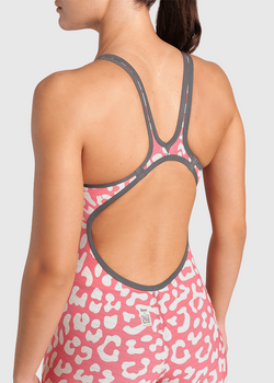 TRAJE DE BAÑO MUJER POWERSKIN CARBON AIR2 LE OB LEOPARD SKIN - fondo #E8E8E8