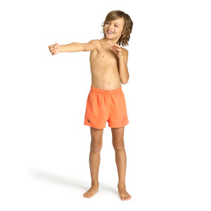 SHORT BAÑO NIÑO BEACH LOGO R NARANJO