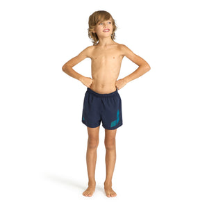 SHORT BAÑO NIÑO BEACH LOGO R AZUL