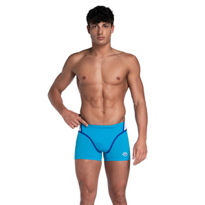 TRAJE DE BAÑO SHORT ICONS SWIM PANEL CELESTE