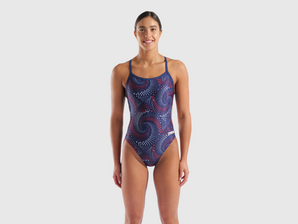 TRAJE DE BAÑO MUJER ARENA FIREFLOW CHALLENGE BACK - fondo #E8E8E8