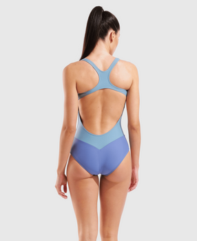 TRAJE DE BAÑO MUJER ARENA SOLID SWIMSUIT SWIM PRO BACK - fondo #E8E8E8
