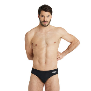 TRAJE DE BAÑO HOMBRE TEAM SWIM BRIEFS SOLID NEGRO