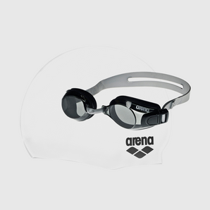 LENTES + GORRA DE NATACIÓN ARENA POOL SET - fondo #E8E8E8