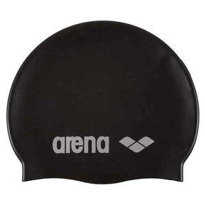 GORRO DE NATACIÓN CLASSIC SILICONE BLACK SILVER