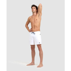 TRAJE DE BAÑO HOMBRE ARENA PRO_FILE BEACH BOXER LOGO WHITE
